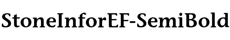 StoneInforEF-SemiBold font preview