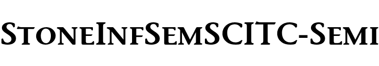 StoneInfSemSCITC-Semi font preview