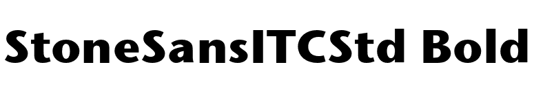 StoneSansITCStd Bold font preview