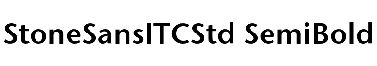 StoneSansITCStd SemiBold font preview