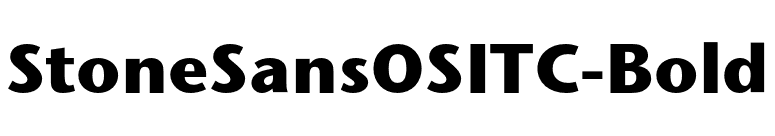 StoneSansOSITC-Bold font preview