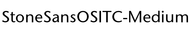 StoneSansOSITC-Medium font preview