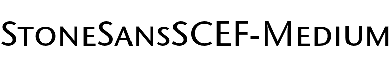 StoneSansSCEF-Medium font preview