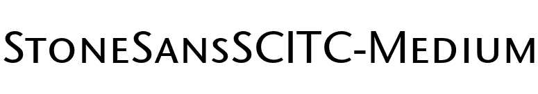 StoneSansSCITC-Medium font preview