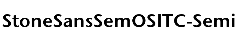 StoneSansSemOSITC-Semi font preview