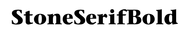 StoneSerifBold font preview