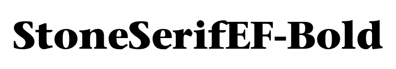 StoneSerifEF-Bold font preview