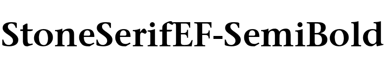 StoneSerifEF-SemiBold font preview