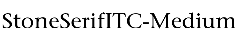 StoneSerifITC-Medium font preview