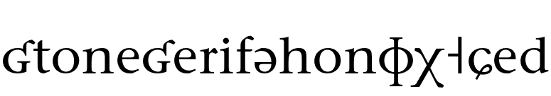 StoneSerifPhonEF-Med font preview