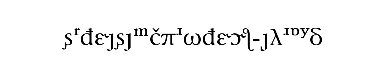 StoneSerifPhonEF-MedPlus font preview