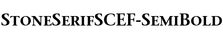 StoneSerifSCEF-SemiBold font preview