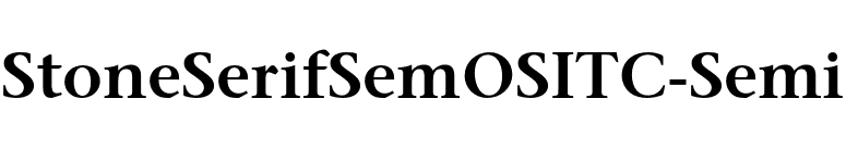 StoneSerifSemOSITC-Semi font preview