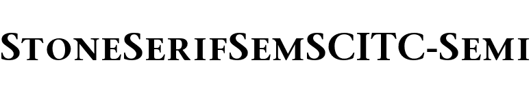 StoneSerifSemSCITC-Semi font preview