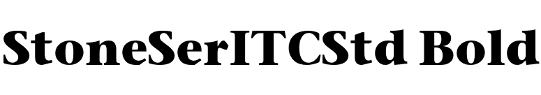 StoneSerITCStd Bold font preview