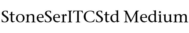 StoneSerITCStd Medium font preview