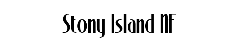 Stony Island NF font preview