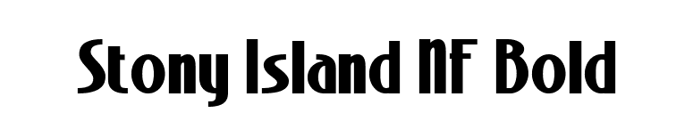 Stony Island NF Bold font preview