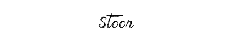Stoon font preview