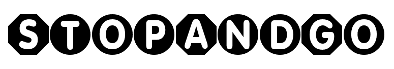 StopAndGo font preview