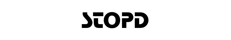 StopD font preview