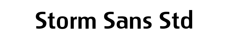 Storm Sans Std font preview