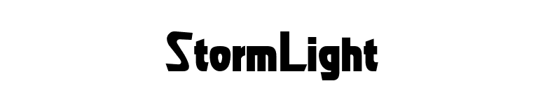 StormLight font preview