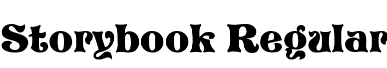 Storybook Regular font preview