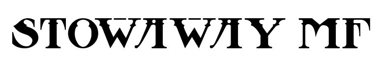 Stowaway MF font preview