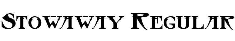 Stowaway Regular font preview