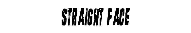 Straight Face font preview