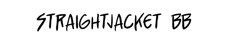 StraightJacket BB font preview