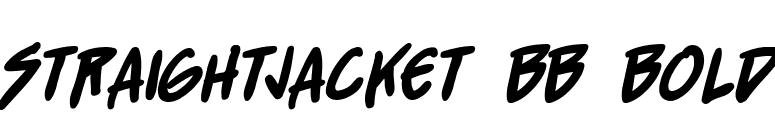 StraightJacket BB Bold font preview