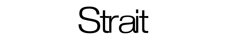 Strait font preview