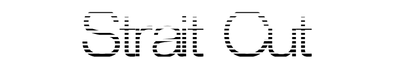 Strait Cut font preview