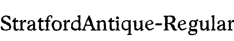 StratfordAntique-Regular font preview