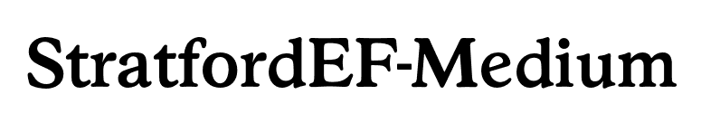 StratfordEF-Medium font preview