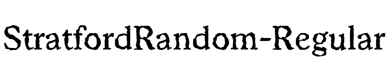 StratfordRandom-Regular font preview