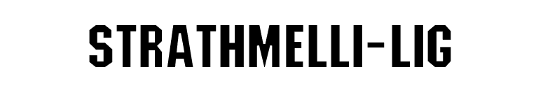 Strathmelli-Lig font preview