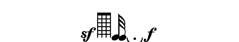 Strauf font preview