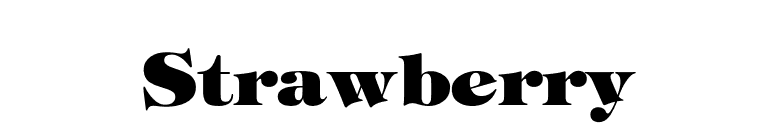 Strawberry font preview