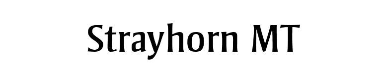 Strayhorn MT font preview