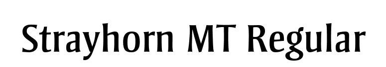 Strayhorn MT Regular font preview