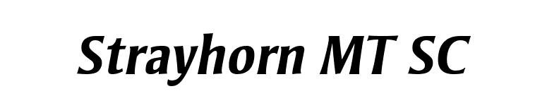 Strayhorn MT SC font preview