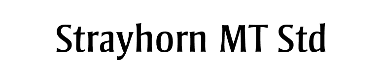 Strayhorn MT Std font preview