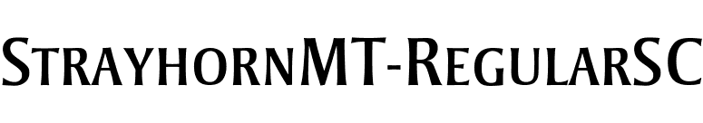 StrayhornMT-RegularSC font preview