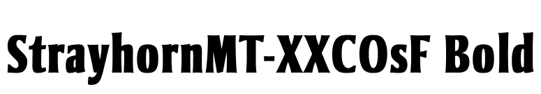 StrayhornMT-XXCOsF Bold font preview