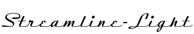 Streamline-Light font preview
