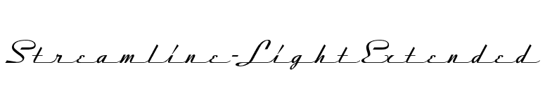 Streamline-LightExtended font preview