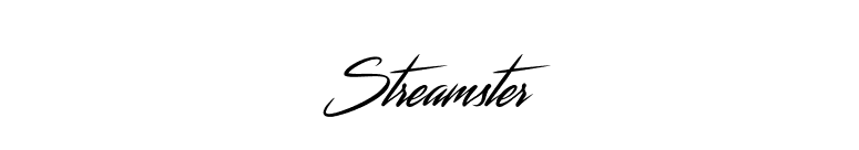 Streamster font preview